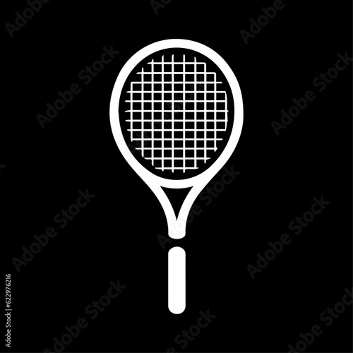 Tennis racket and ball, vector art, sport icon, logo, vector illustration. © Design Musketeer