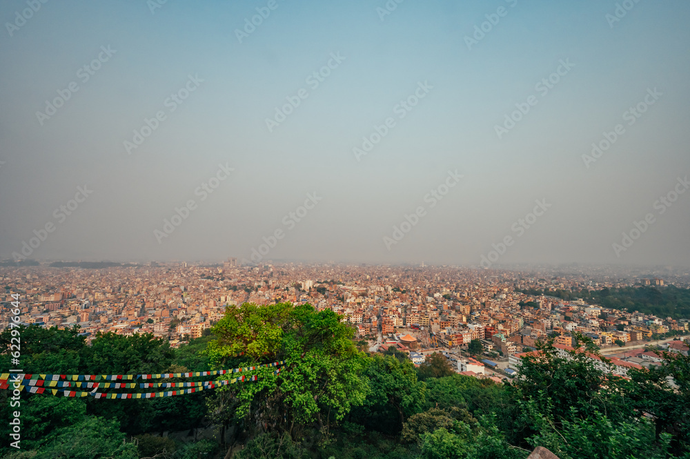 A Landscape around Swayambhunath temple, Kathmandu Valley, Nepal