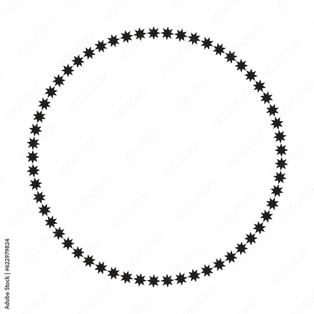 Circle frame round border design shape icon for decorative vintage doodle element for design in vector illustration Circle frame round border design shape icon for decorative vintage doodle element for design in vector illustration