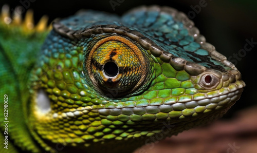 Vibrant World: A Kaleidoscope of Colorful Chameleons in their Natural Habitat GENERATIVE AI, AI GENERATIVA