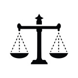 Balance, scale of justice, legal icon