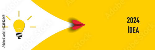 2024 new year trend. Year 2024, business trend, change from 2023 to 2024, strategy, investment, business planning idea concept.