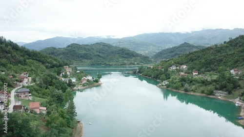 Aerial video of Lake Jablanicko near Konjic, Bosnia and Herzegovina photo