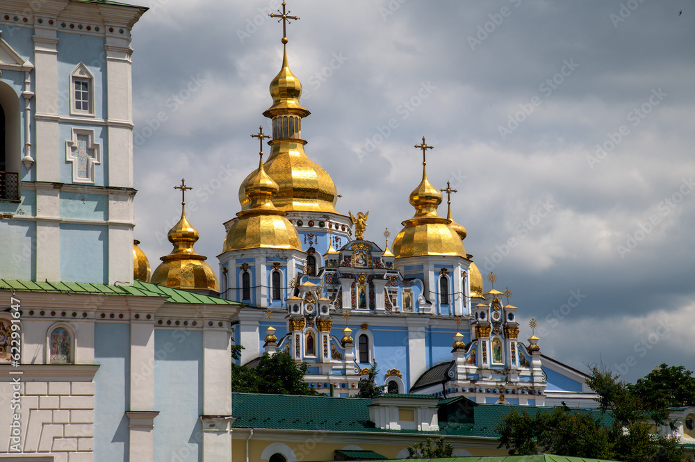 St. Michael's Golden-Domed Monastery - luxury church complex. Kyiv, Ukraine