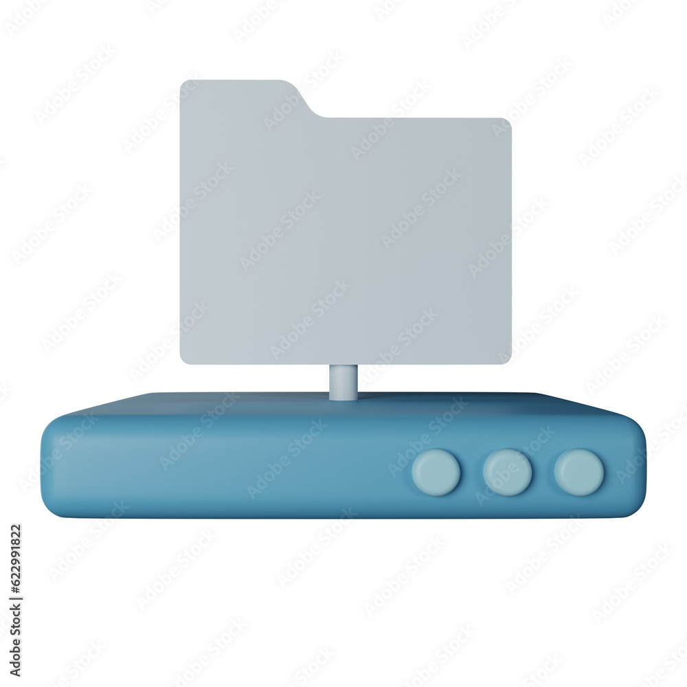 3d icon server isolated on transparent background 3d icon server isolated on transparent background