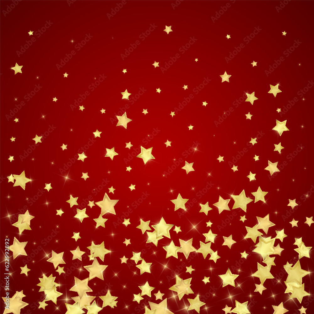 Magic stars vector overlay.  Gold stars scattered