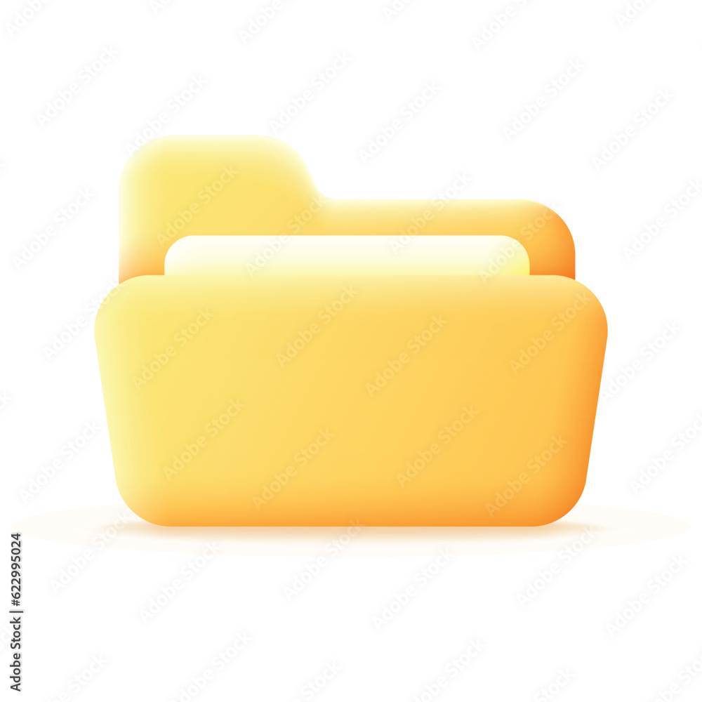 folder 3d concept icon full editable and vector with document folder 3d concept icon full editable and vector with document