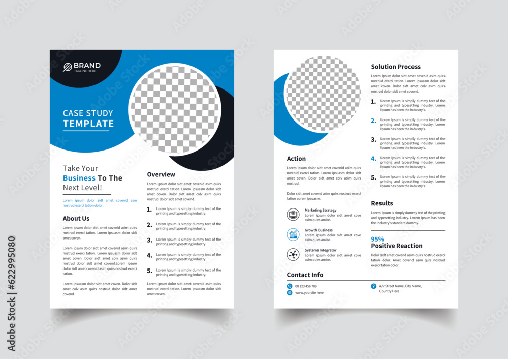 Creative case study template design Creative case study template design