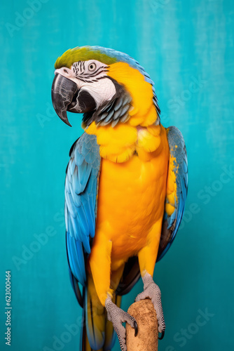 Very cute Macaw in nature, national geography, Wide life animals. AI Generated. 