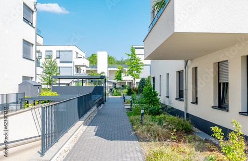 Moderne Neubausiedlung in Deutschland