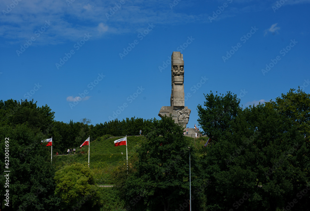 Westerplatte pomnik  - obrazy, fototapety, plakaty 