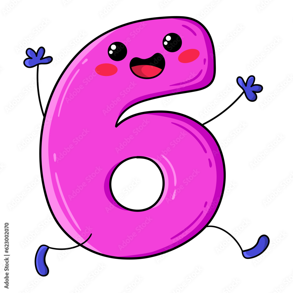 Number Six Clip Art