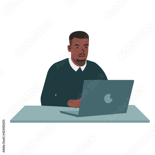 businessman with laptop