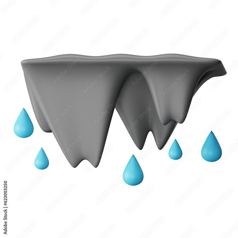 3d icon stalactite isolated on transparent background 3d icon stalactite isolated on transparent background