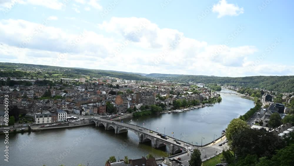 A stunning view seen from Citadel of Namur, Belgium A stunning view seen from Citadel of Namur, Belgium