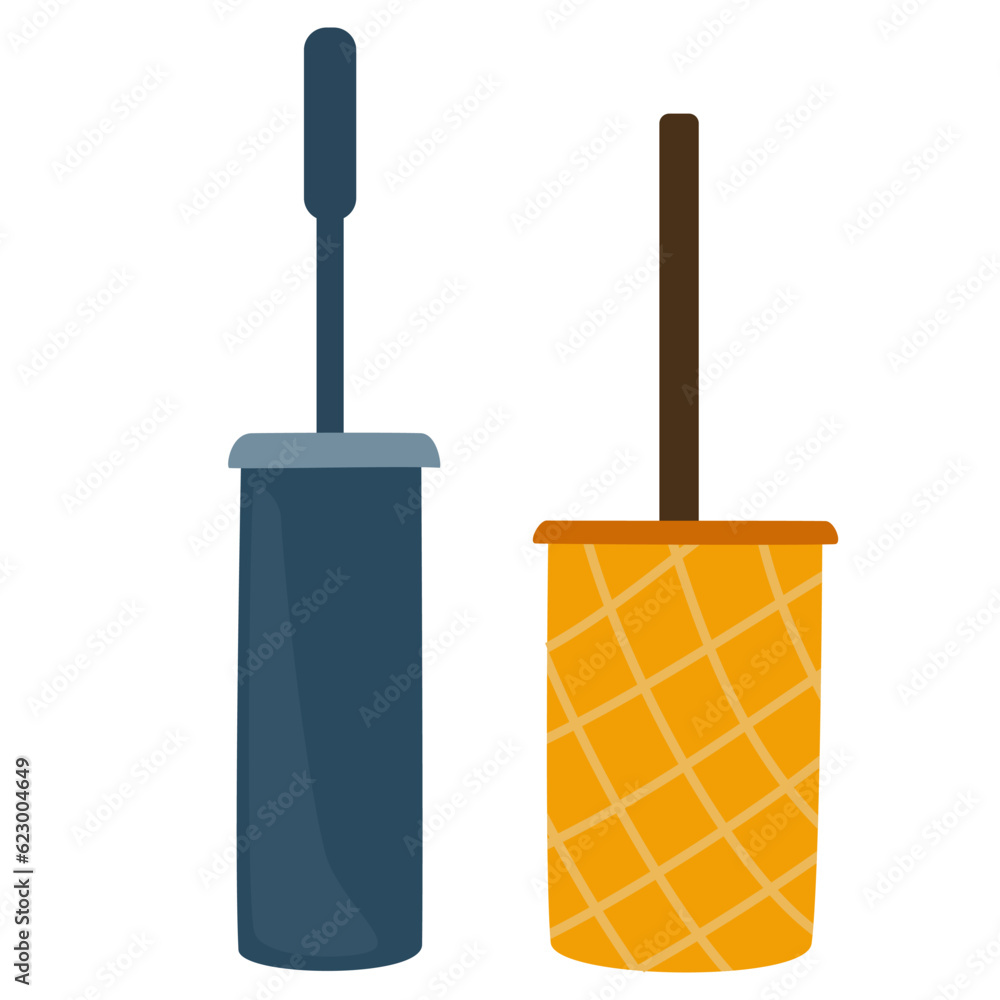 Toilet brushes. Bathroom Tool for hygienic cleaning and cleaning of