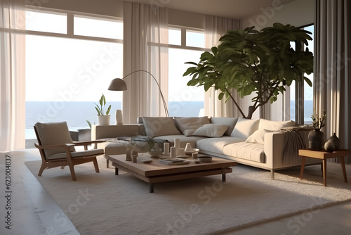 living room aesthetics Made with Generative AI © Dicky