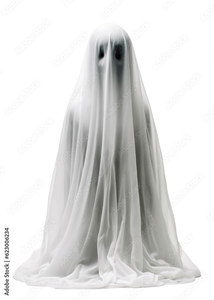 Ghost isolated on transparent white background