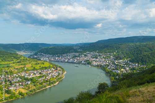 Rheinschleife von oben photo