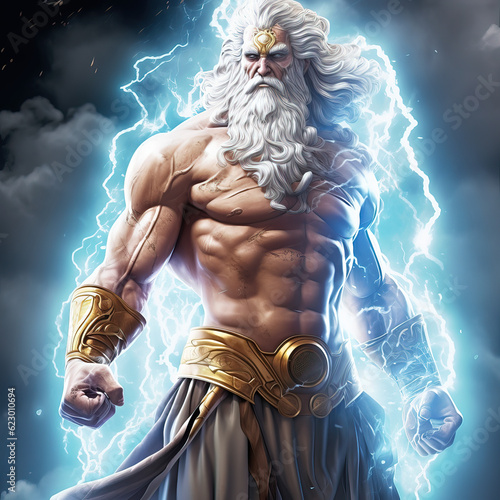 Zeus Suprem God of Olympus. God of Gods from Greek Mythology