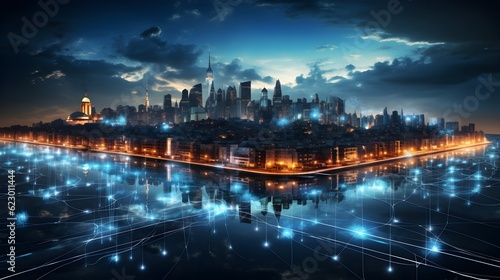 Unleashing the Power of 5G: Revolutionizing Smart Cities with IoT Technology © Yaiza Canvas