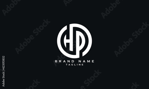 DHP, PHD, HDP, HPD, Abstract initial monogram letter alphabet logo design