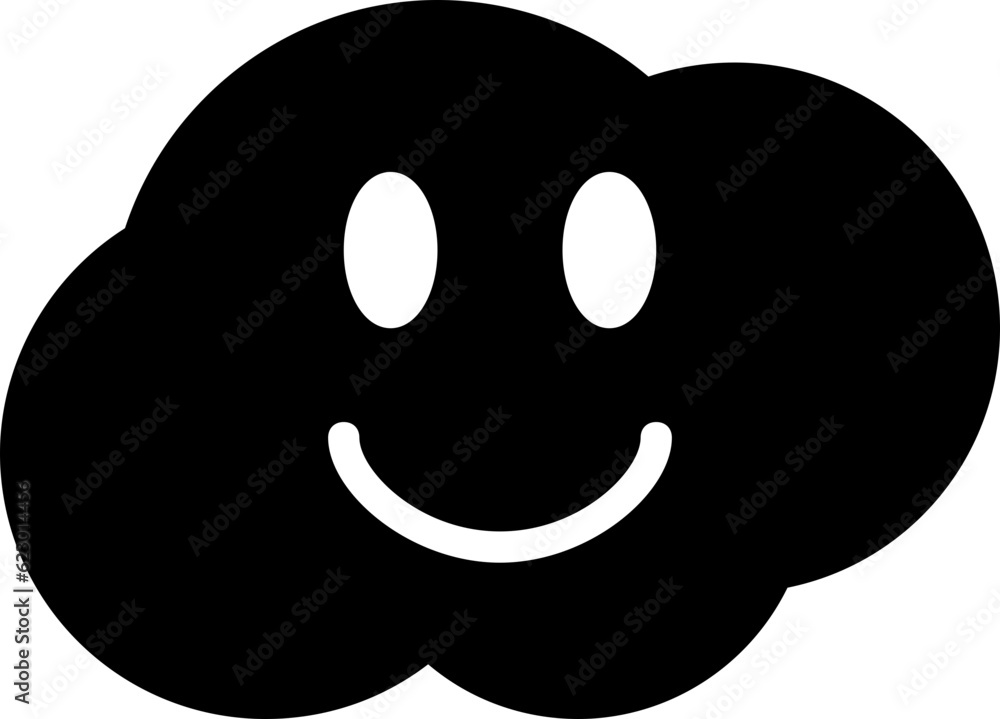 Cloud glyph icon. Weather icon simple style. Cloud glyph icon. Weather icon simple style.