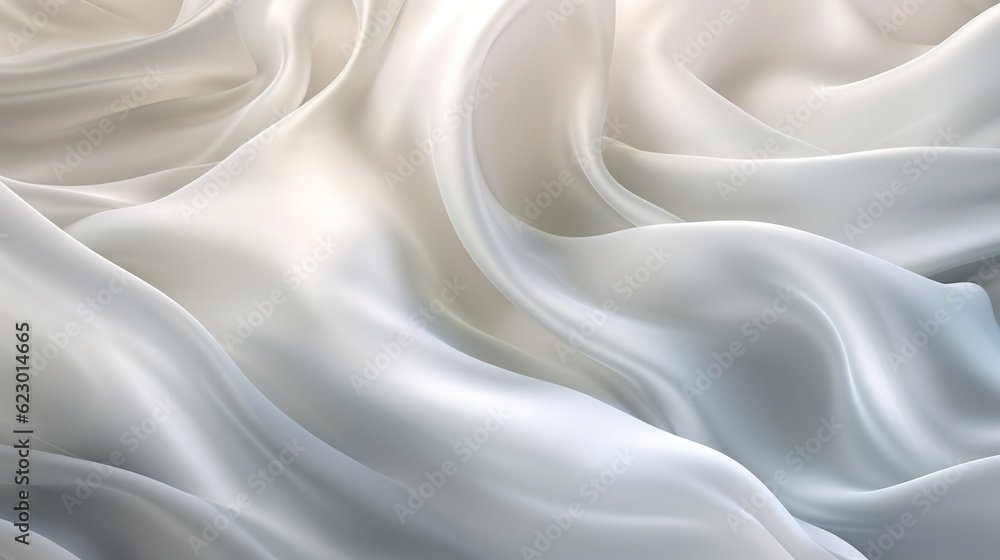 Serene Beauty of Transparent Silk Background. Generative AI Serene Beauty of Transparent Silk Background. Generative AI