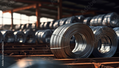 stainless steel coil roll at factory site