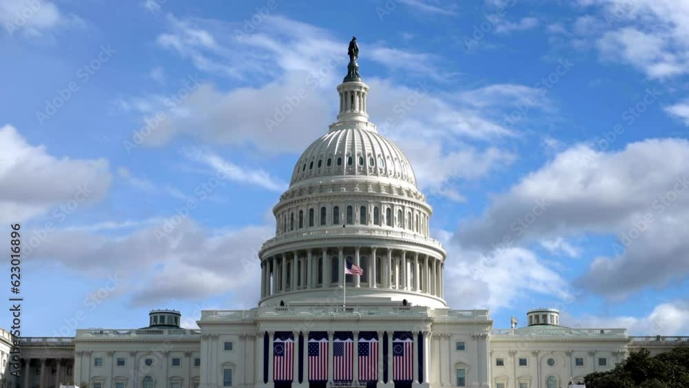 United States Capitol building in Washington, DC in the morning home of the U S Congress, and the seat of the legislative branch of the U.S. federal government