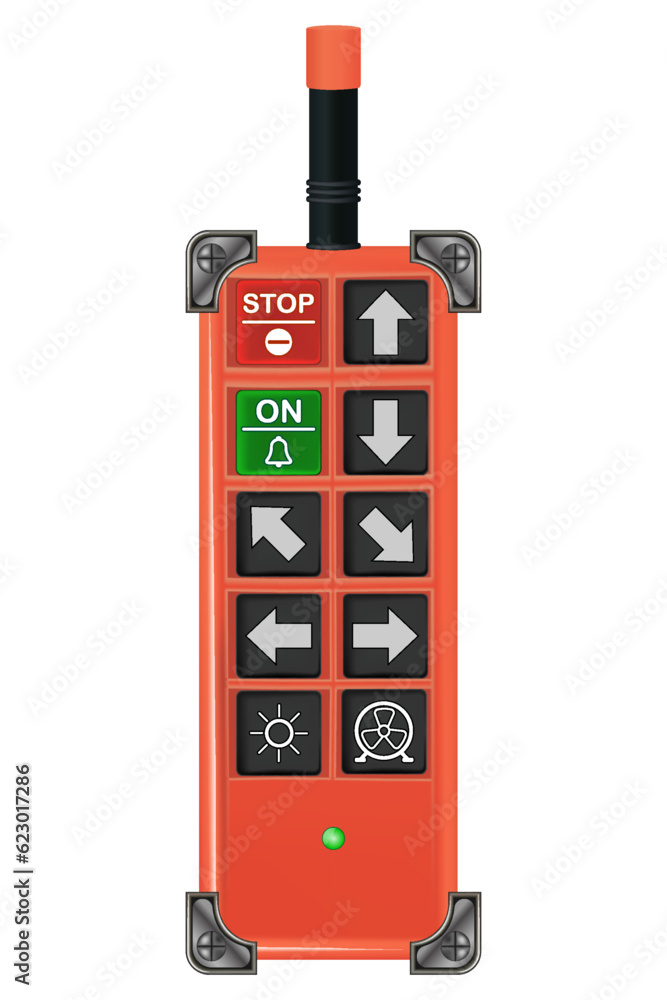 radio control panel. crane control panel. radio control panel. crane control panel.