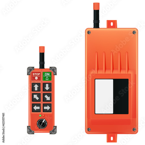 radio control panel. crane control panel. 