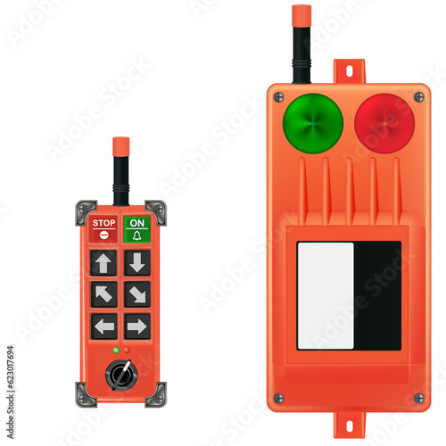 radio control panel. crane control panel. 