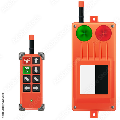 radio control panel. crane control panel. 
