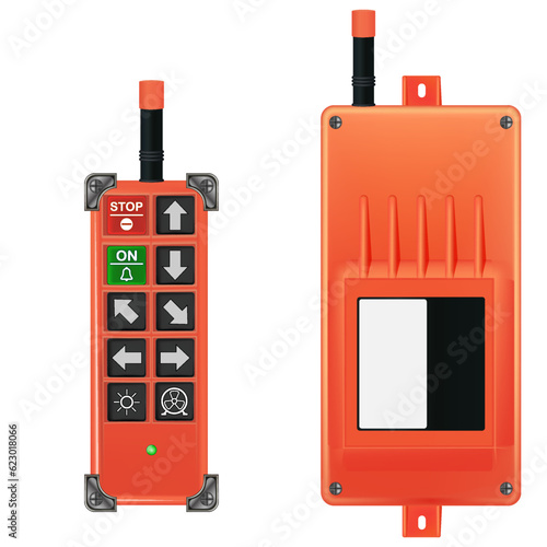 radio control panel. crane control panel. 