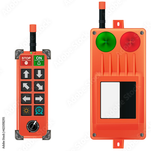 radio control panel. crane control panel. 