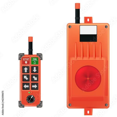 radio control panel. crane control panel. 