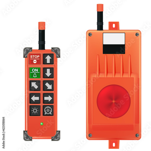 radio control panel. crane control panel. 