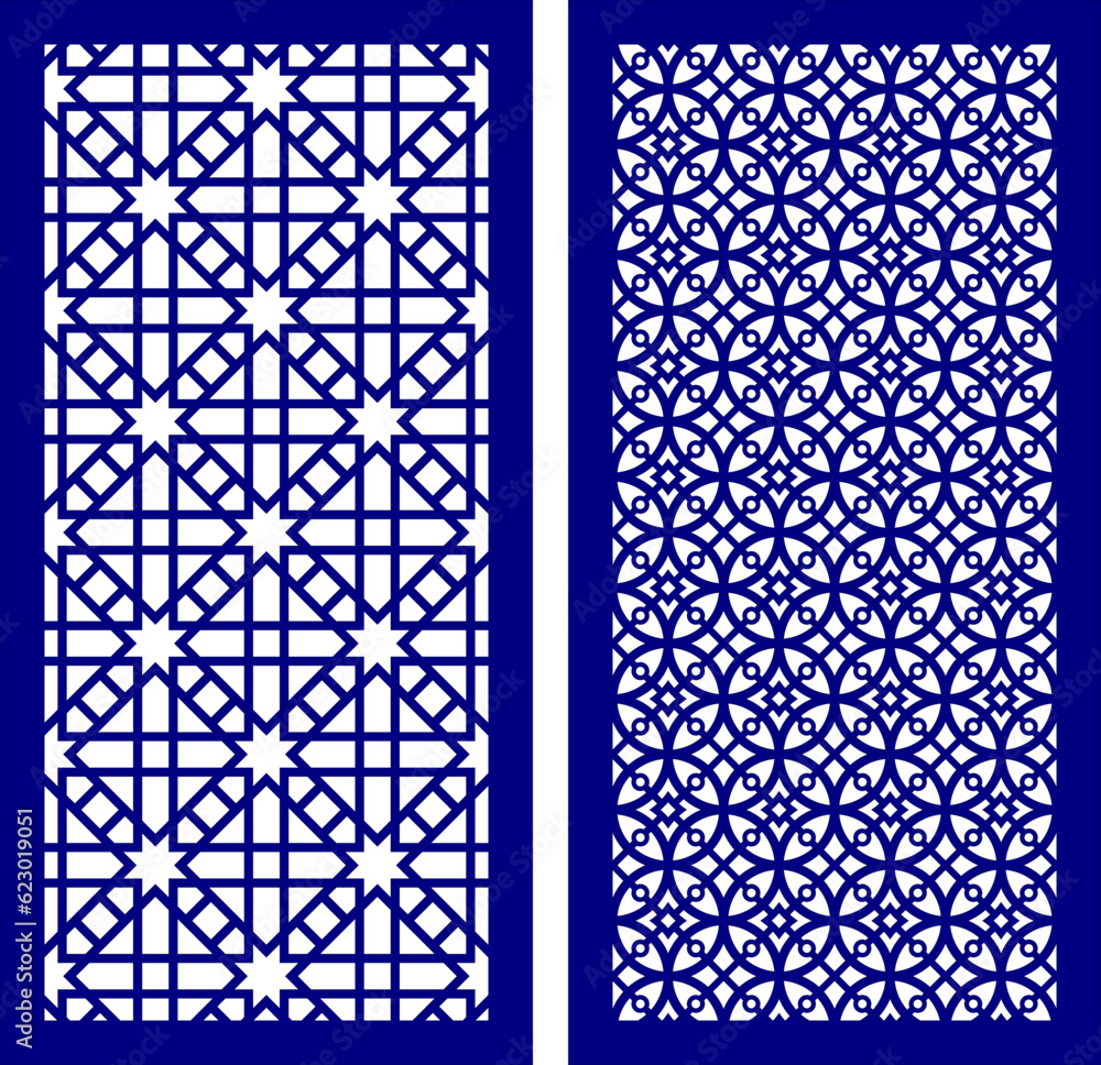 Simple Vector Pattern for Laser Cutting, Decoration, and Ornament. Metal design, wood carving, vector Simple Vector Pattern for Laser Cutting, Decoration, and Ornament. Metal design, wood carving, vector