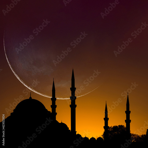 Canvas Print Islamic square format image