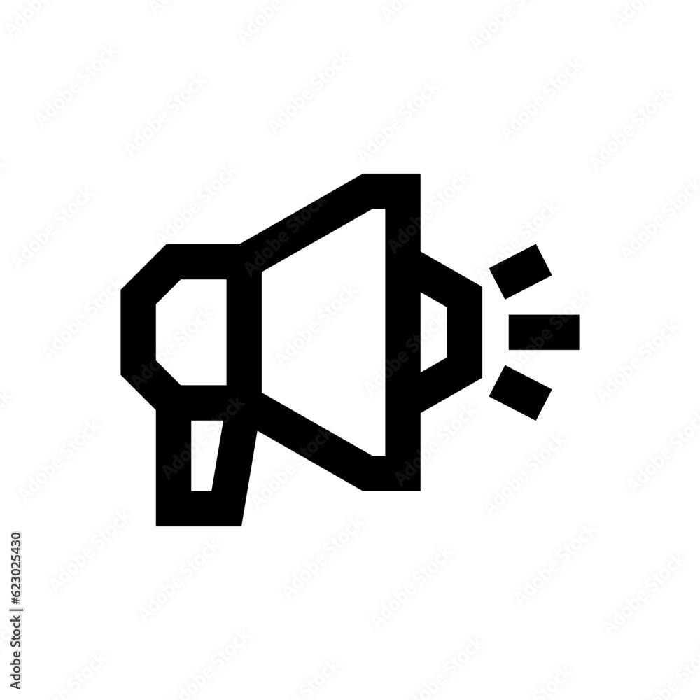 bullhorn line icon bullhorn line icon