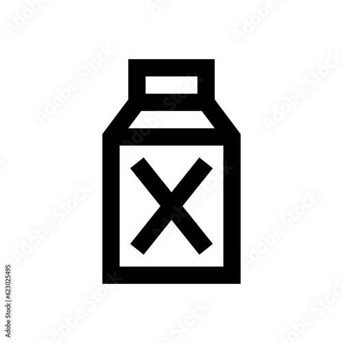 harmful substances line icon