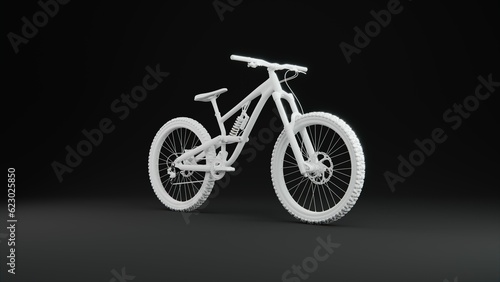 Bike modern 3d illustration. Concept art