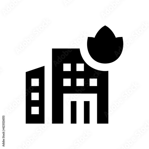 building glyph icon