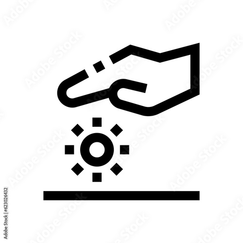 reiki line icon