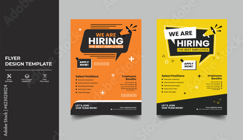 We are hiring Job vacancy flyer poster template design,
Modern We are hiring advertisement Recruitment Poster,
job flyer design vector