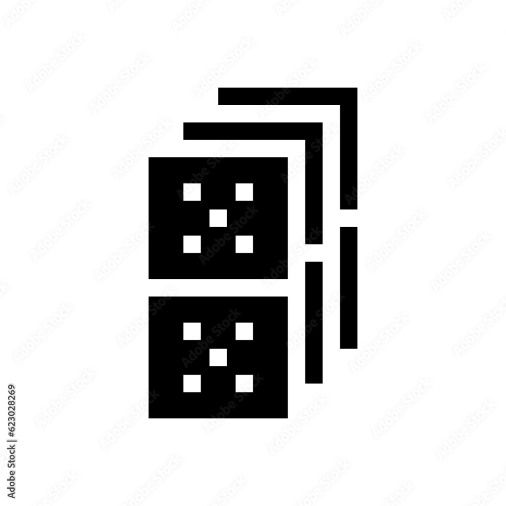 dominoes glyph icon dominoes glyph icon