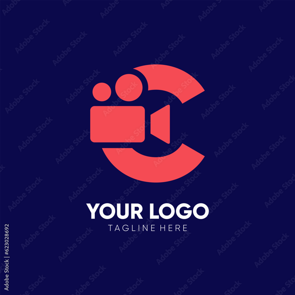 Letter C Initial Camera Video Logo Design Vector Icon Graphic Emblem Illustration Letter C Initial Camera Video Logo Design Vector Icon Graphic Emblem Illustration