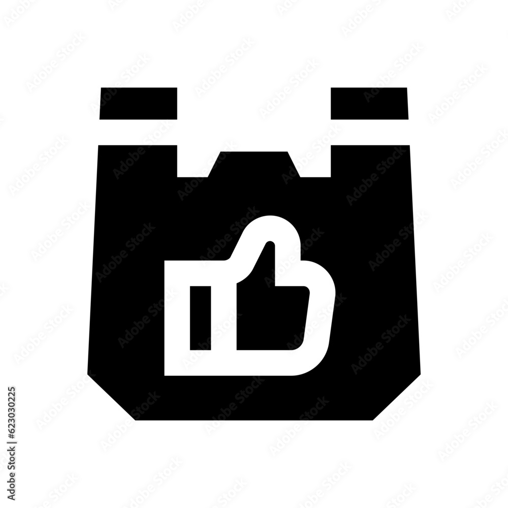 thumb down glyph icon