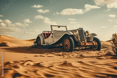 Relics of the Past: Old Abandoned Car in the Desert © Filippo Carlot